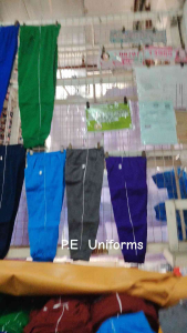 Kids Jogging Pants Uniform For Boys And Girls - Red Blue Black Green Maroon Navy - Elastic Waistband - Side Pockets - Casual Wear