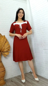DRESS WANITA BAHAN RAYON TWILL BYE SENNY