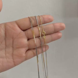 เงินแท้ 925/ สร้อยคอเงินแท้ สามกษัตริย์ ลายบล็อกจิ๋ว (อิตาลี) เส้นจิ๋ว หนา 0.9 มิล ยาว 16 นิ้ว 18 นิ้ว 20 นิ้ว | N3K09M3