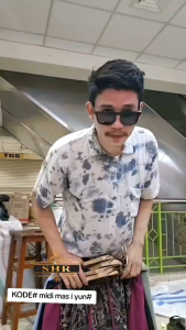 NEW SHR MIDI DRESS YUNFA CERUTY BORDIR DADA BY SHR 100%