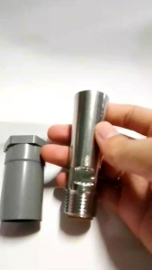 Núm uống tự động cho heo phi 21mm bằng inox (tặng kèm nối ren trong phi 21mm)