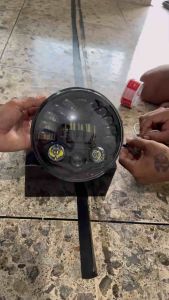 Lampu Daymaker 7 Inch 19LED & 575 inch DUS HITAM IMPORT SENJA PUTIH PNP Batok Tiger Megapro Ninja Vixion CB125 jute