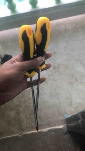 ไขควงแฉกแบน ชุด2ชิ้นแกนใหญ่6มิลยาว10นิ้ว