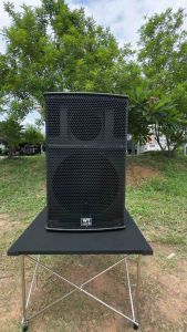 ตู้ลำโพง RCF15 นิ้ว (ตู้เปล่า) ไม้ปาติเกิ้ลใส่แหลมจรวด888กับปากแตร8*8นิ้ว พ่นสีระเบิด ตะแกรงเหล็ก เป้าเสียบ ลูกยางรองตู้ลำโพง ตัดงานด้วยเครืองCNC