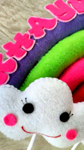 Gantungan dinding pelangi free custom nama hanging wall rainbow 100% handmade