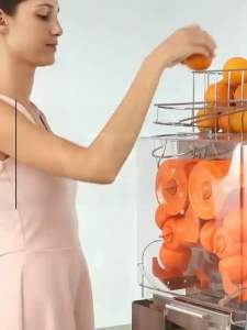 เครื่องคั้นน้ำส้มอัตโนมัติ สเเตนเลส304 กำลังการผลิต 20 ลูก/นาที เครื่องคั้นน้ำส้มไฟฟ้า