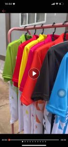 Oxy sport : รุ่น VN1 เสื้อกีฬาสีพิมพ์ลาย คอโปโลสีสันสดใส
