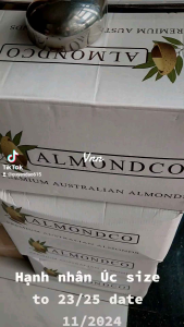 [HCM]500gr Hạnh nhân sống nhập Mỹ size 25/27 Dùng làm Sữa 500g - USA almond for nut milk 500gr