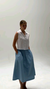 PLOWBRANDS - Victoria Nylon Maxi Skirt กระโปรงยาว S - L กระโปรงบาน ผ้าไนล่อน The lightweight Nylon fabric drapes beautiful soft airy and perfect for all day wear.Enjoy all-day comfort with this breathable and fast-drying fabric