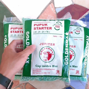 Pupuk Npk Starter 21 21 21 JJupiter Golden Max 1kg | Penyubur Tanaman Buah Sayuran