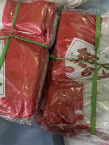 Bendera plastik 100 pcs Bendera Merah Putih dan benang