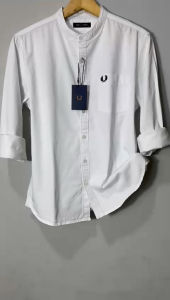 Fred Perry Kerah Shanghai Premium Pria Lengan Panjang