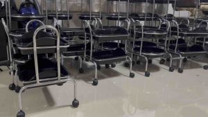 ชั้นวาง อุปกรณ์เสริมสวย ชั้นวางอุปกรณ์ทำเล็บ 3ชั้น และ2ชั้น  ทรงกลม และแบบเหลี่ยม ชั้นวางของต่างๆ (สินค้าไทย) ผลิตจากวัสดุคุณภาพดี