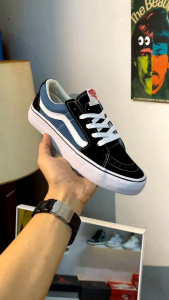 (AEONSCO) Sepatu Sketch Casual Sk8 Low Blue/Navy Black
