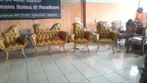 (WAJIB BACA DESKRIPSI) KURSI PELAMINAN HARPA KAYU JATI FINISHING SOFA UKIR MEWAH DEKORASI TATANING FURNITURES JEPARA