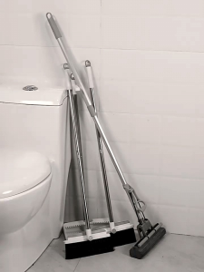 BATHROOM MOP HOOK MOP HOLDER BROOM HOLDER STORAGE RACK WATERPROOF HALL WALL STICKER