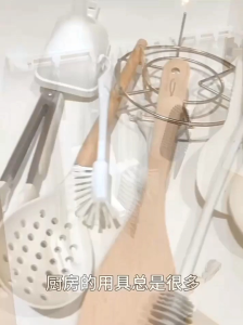 OHHDEER 10 Sliding S-Hooks Multifunctional Hooks Long Row Adhesive Hooks Non Punching  Cabinet Door Sliding Rail Hook