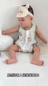 MC101 งานเข้าใหม่พร้อมส่ง แขนกุดเสื้อกั๊กขนาดเล็ก ผ้าฝ้ายแท้ Pipa Jumpsuit ทารกแรกเกิด ฤดูร้อนเด็ก