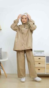 Jas Hujan Pria Wanita Setelan Baju dan Celana Dewasa Tebal Lentur Tahan Lama by AKULA