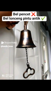 Dor Bell / Bel Pintu / Loncen Motif bintang Asli kuningan