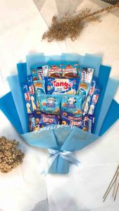 (B12) Bouquet snack/buket snack/bucket snack [INCLUDE: Greeting card+packing]