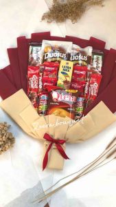 (B13) Buket Snack/Snack Bouquet/Bucket Snack [Include: Card + Packing]