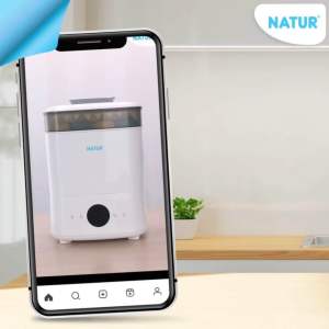 NATUR เนเจอร์ เครื่องนึ่งขวดนมไฟฟ้า พร้อมอบแห้ง รุ่น Eazy Touch