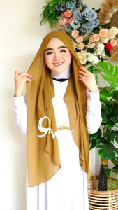Pashmina Oval Shawl Terbaru WAC HIJAB / Hijab Curve / Pasmina Oval Termurah Ceruty Babydoll