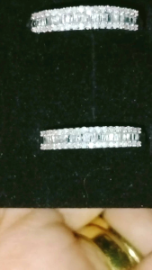 0.30ct size 7 ring k18 Japan gold wg pawnable