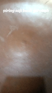 PIRING BUAH PIRING SAJI PRASMANAN TANAH LIAT 38CM ESTETIK ART INDONESIA TRADISIONAL Kitchenware