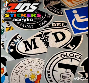 Glock logo 3M reflective printed laminated sticker for cars motorcyle gadgets laptop etc