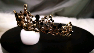 Bridal Tiara Crown Black swan tiara