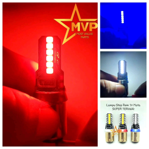 Lampu Stop Rem Belakang LED 12 Mata Super Terang Mode Standy Diam dan Rem Kedip 12 Volt DC Universal Bisa Untuk Motor dan Mobil