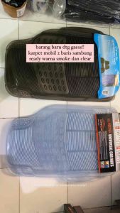 Karpet Mobil Transparan 2 baris universal sambung smoke dan clear