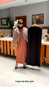 INNER DRESS RAJUT TANPA LENGAN / BAHAN RAJUT KNIT SPAN PREMIUM Size M L XL RAJUT TERMURAH