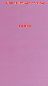 Buku Anak Calistung Membaca Menulis Berhitung PAH