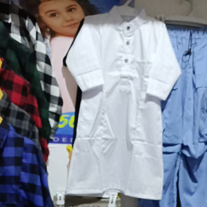 Jubah Anak Usia 1-14 Tahun Bahan Catton Toyobo Pilihan Warna