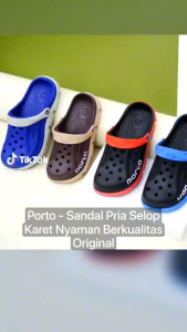 Porto Sandal Sepatu Selop Baim Dewasa Cowok Cewek 1006