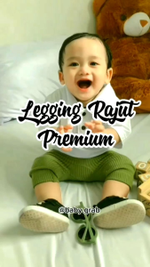 Legging PENDEK polos bayi laki-laki dan perempuan "Baby Grab" ~ Lavender/skyblue/lilac/mocha/milo