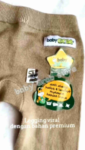 Choco series~Legging PENDEK polos bayi dan anak "Baby Grab" SNI