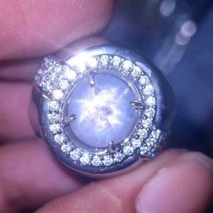 Natural light blue sapphire star ceylon srilanka Safir