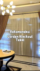 Gorden Lebar Jumbo Blackout Tebal  Gorden Premium Mewah