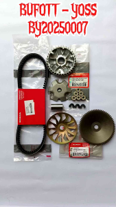 PAKET CVT HONDA BEAT KARBU VANBELT KVY RUMAH ROLLER ASSY KVY KIPAS LAWAN ASSY KVY BEATSCOOPYSPACY KARBU BY20250007 BUFOTT YOSS