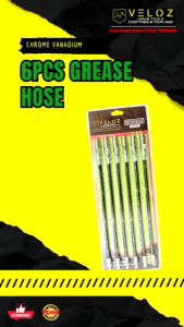 VELOZ (ISI 6PCS) HOSE HAND GREASE SET selang pompa gemuk isi 6 pcs