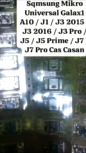6 Biji New Samsung Galaxy J4 J400 J400F J410 J6 J600 J600F J8 J810 Konektor Cas Ori Mikro Universal