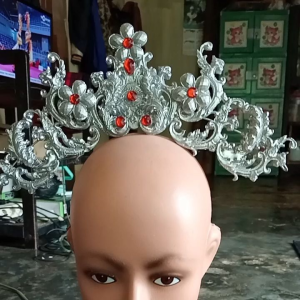 satu paket isi 5pcs Mahkota Aksesoris Siger 3D Tari Bando Alat Tari