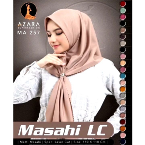 MURAH ! HIJAB MASAHI LC POLOS SQUARE BAHAN VOAL PREMIUM AZARA LASER CUT JILBAB KERUDUNG SEGI EMPAT PERSEGI PEREMPUAN WANITA LASERCUT
