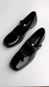 Contino Sepatu Pantofel Wanita glossy Sepatu Anak Sekolah Sepatu Paskibraka Sepatu Kantor Wanita Sepatu Hitam wanita