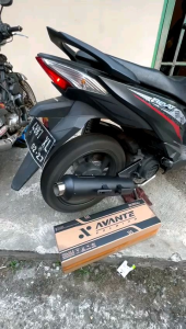 KNALPOT MODEL CMS+ cover Tameng ORIGINAL AVANTE PREMIUM.. untuk semua matic. motor Vario BeatNmaxPcxAerokMiodll