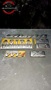 Logo Emblem Bagasi Tulisan Sigra Komplit Type R Type M Type X Original